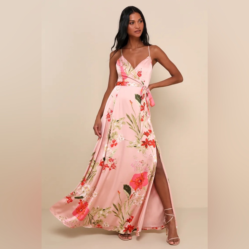 Lulus Floral Print Maxi Dress